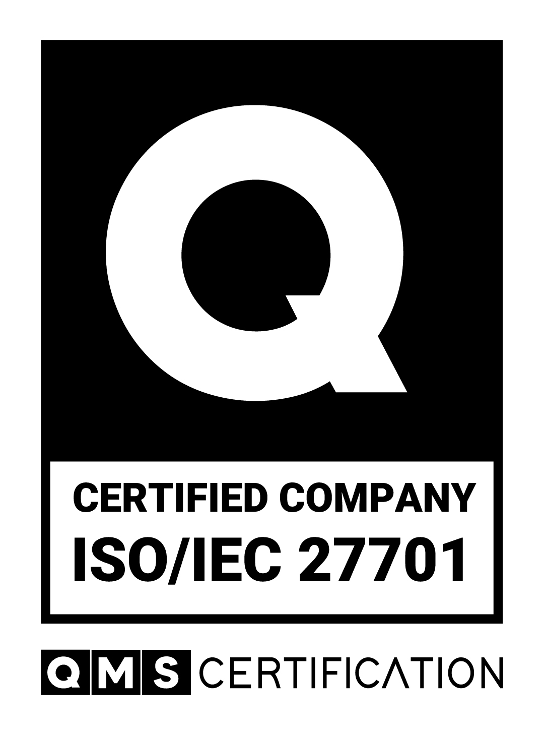QMS Certified Company ISO/IEC 27701